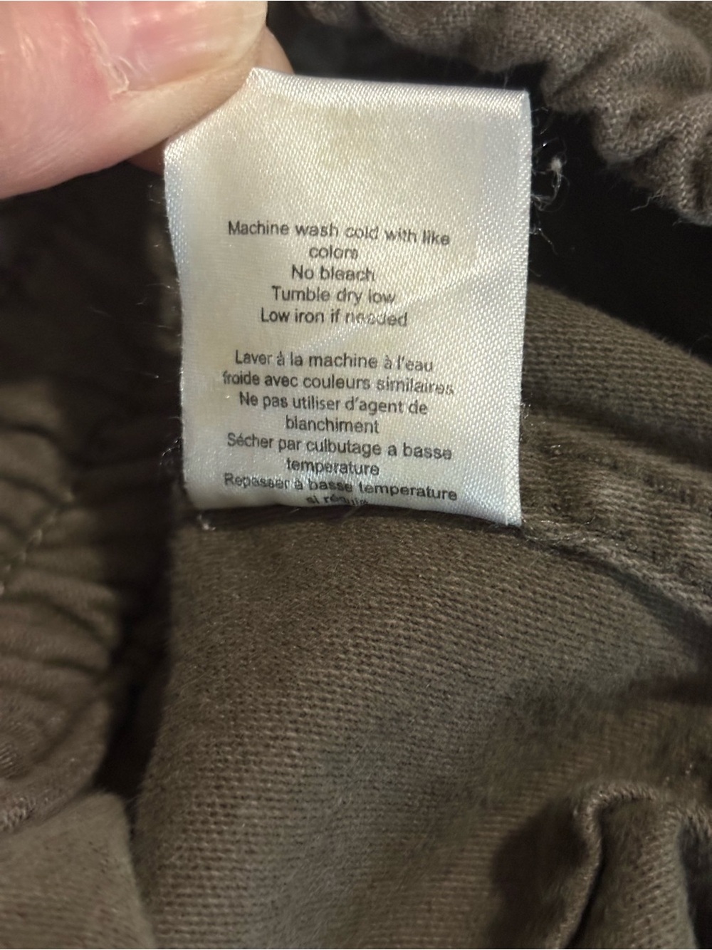Women TNA Olive Green Drawstring Fleece Jogger Pants Sz 2 100% cotton Athleisure - Picture 6 of 15
